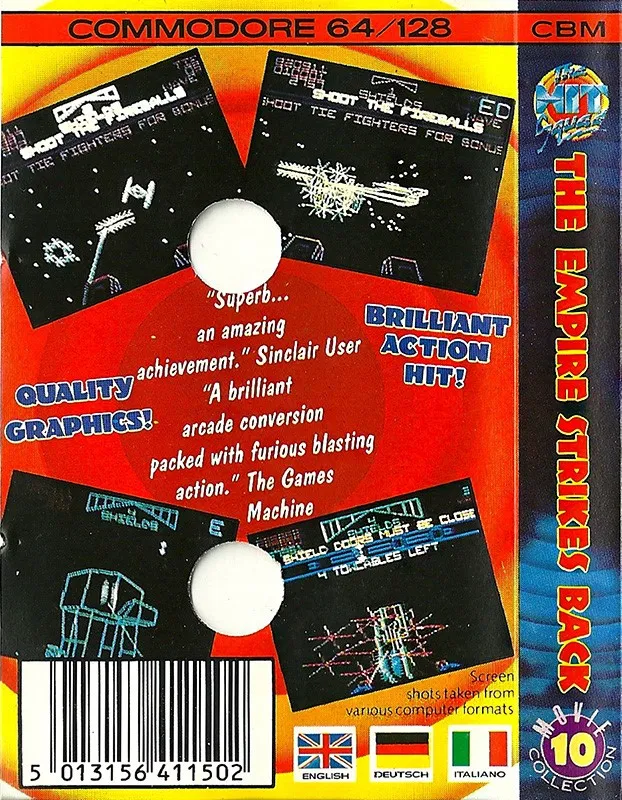 Star Wars: The Empire Strikes Back box back