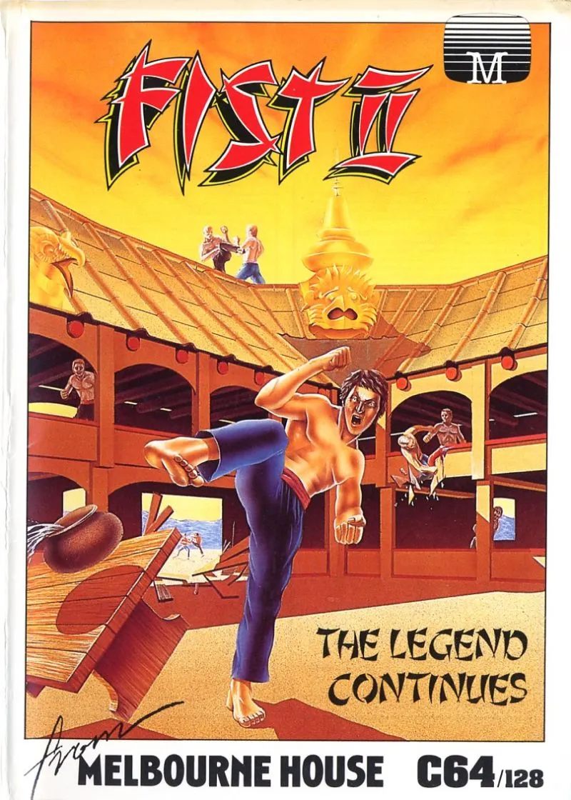 Fist: The Legend Continues cover art for Commodore 64