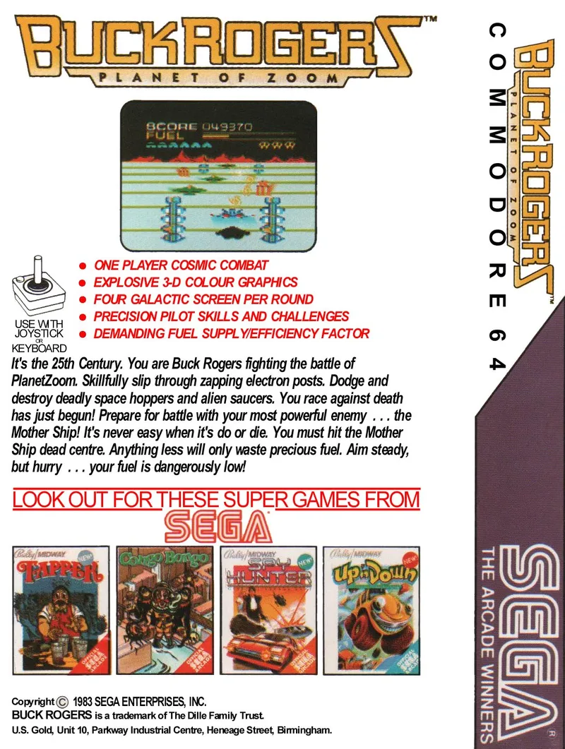 Buck Rogers: Planet of Zoom box back
