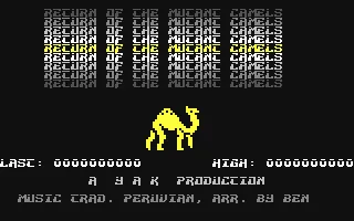 Backdrop artwork for Return of the Mutant Camels