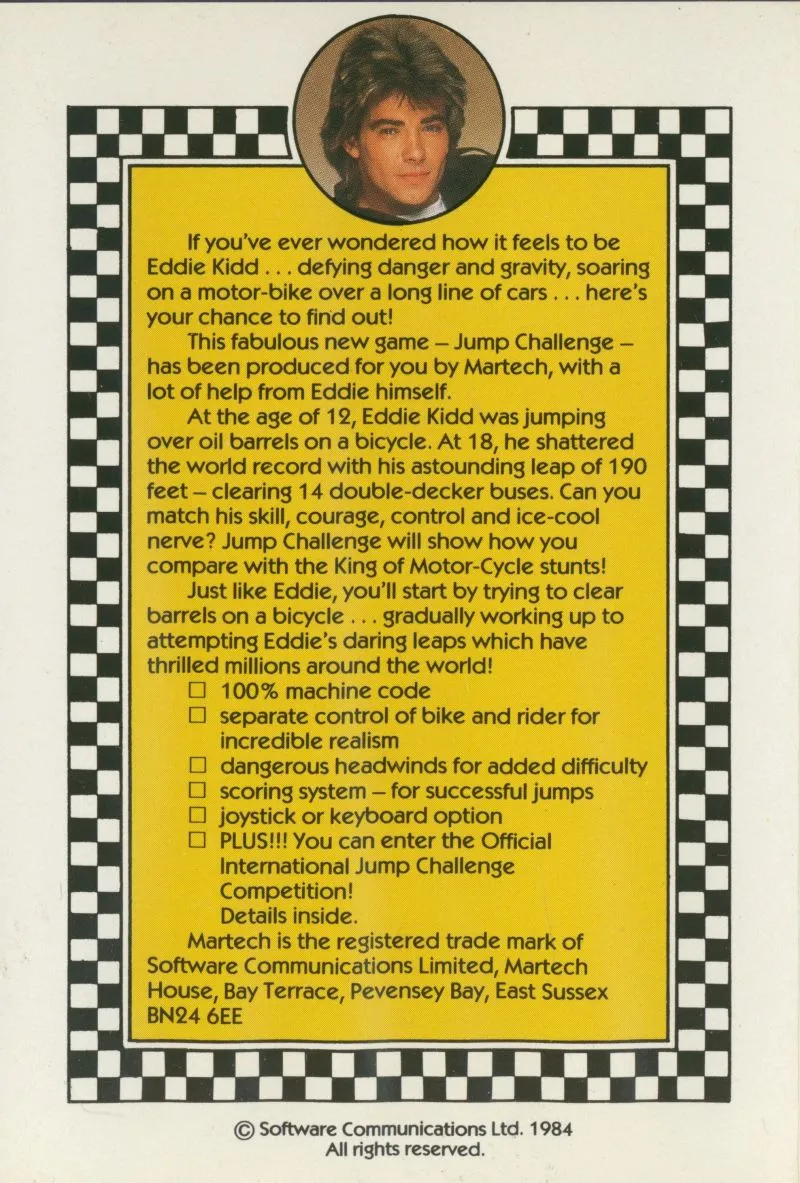 Eddie Kidd Jump Challenge box back