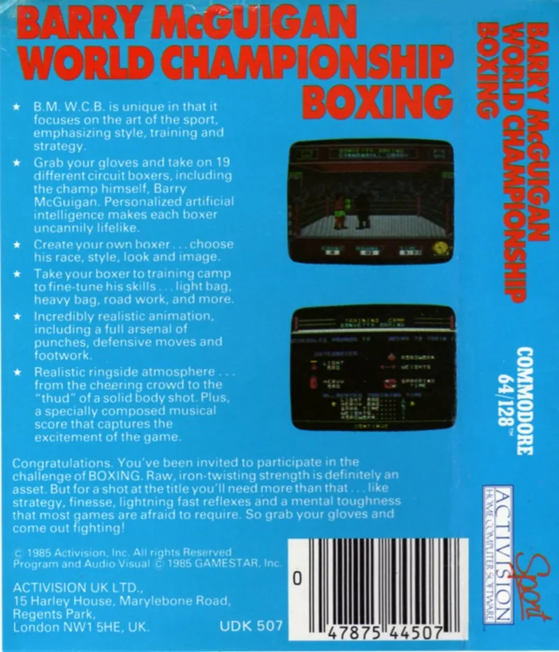 Star Rank Boxing box back