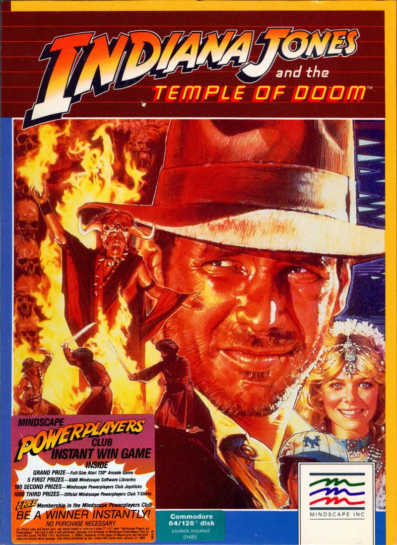 Indiana Jones and the Temple of Doom box art