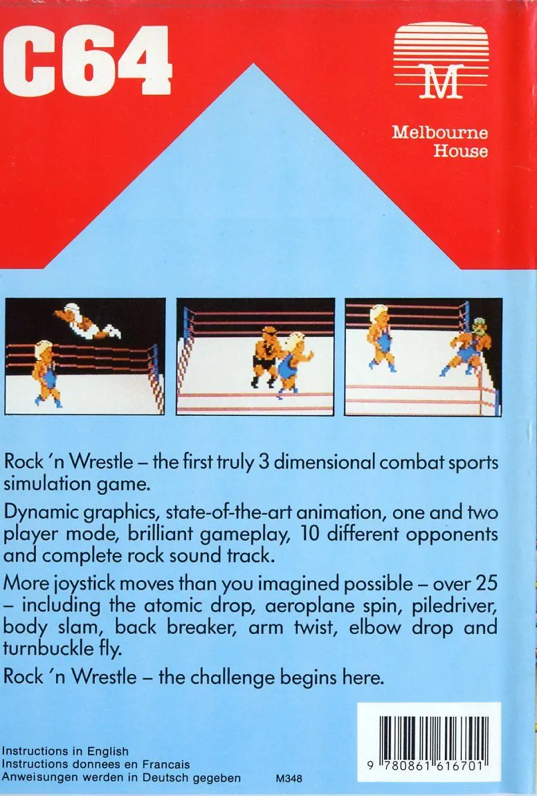 Bop'n Wrestle box back