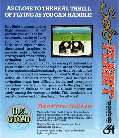Solo Flight box back