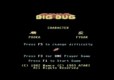 Dig Dug screenshot