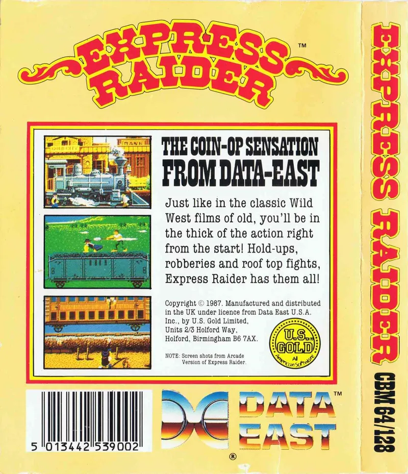 Express Raider box back