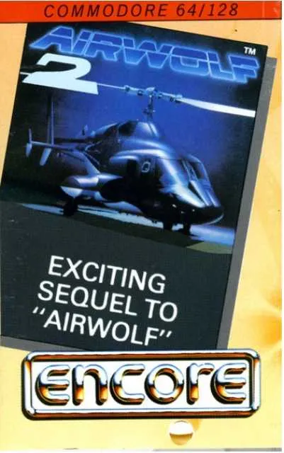 Airwolf 2 cover art for Commodore 64
