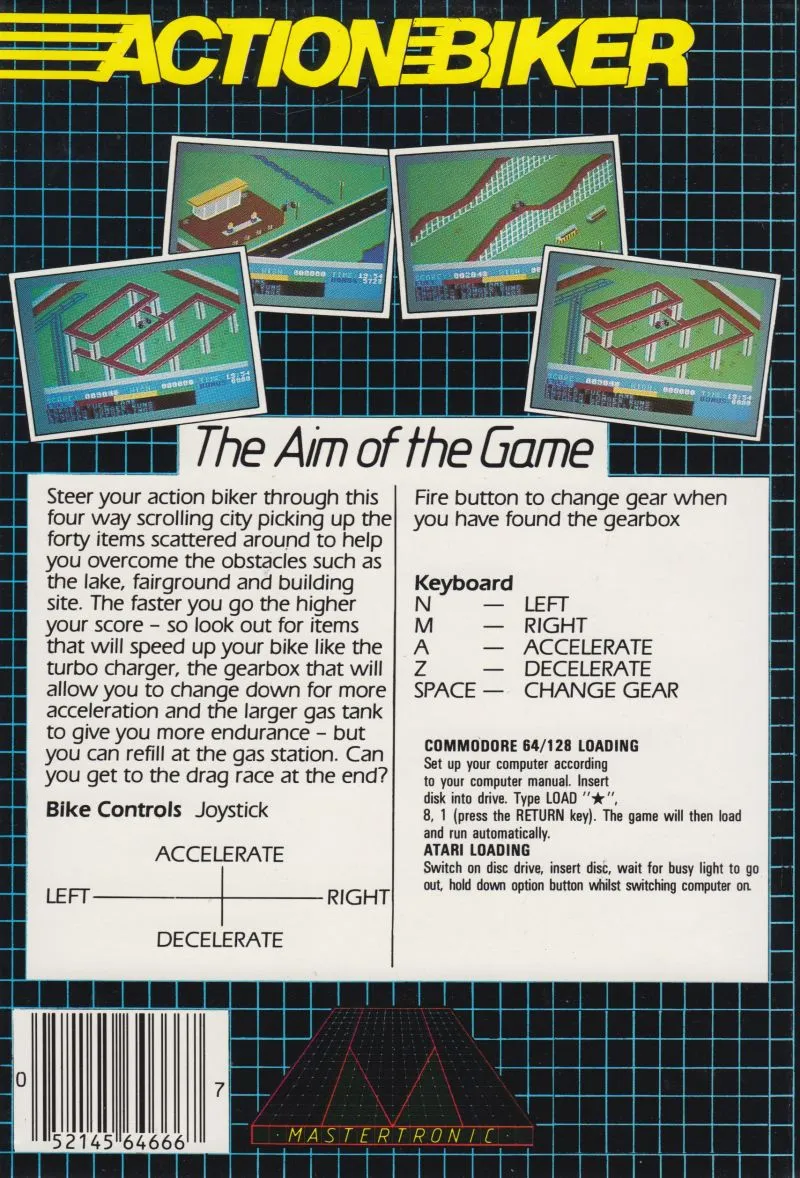 Action Biker box back