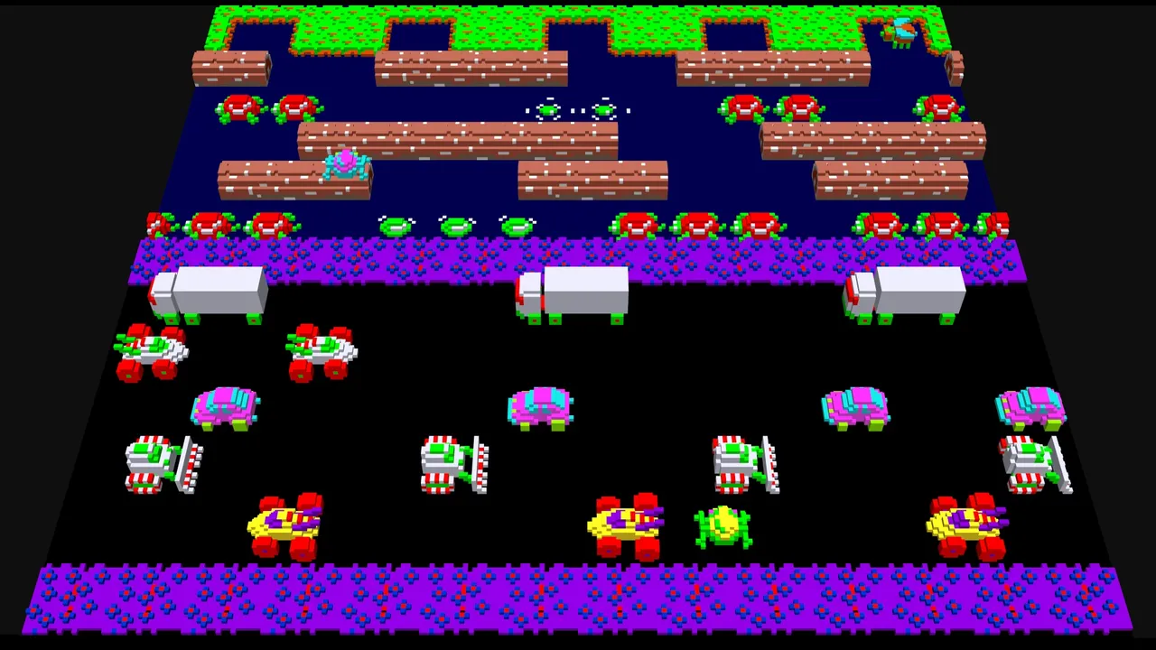 Backdrop artwork for Frogger 64