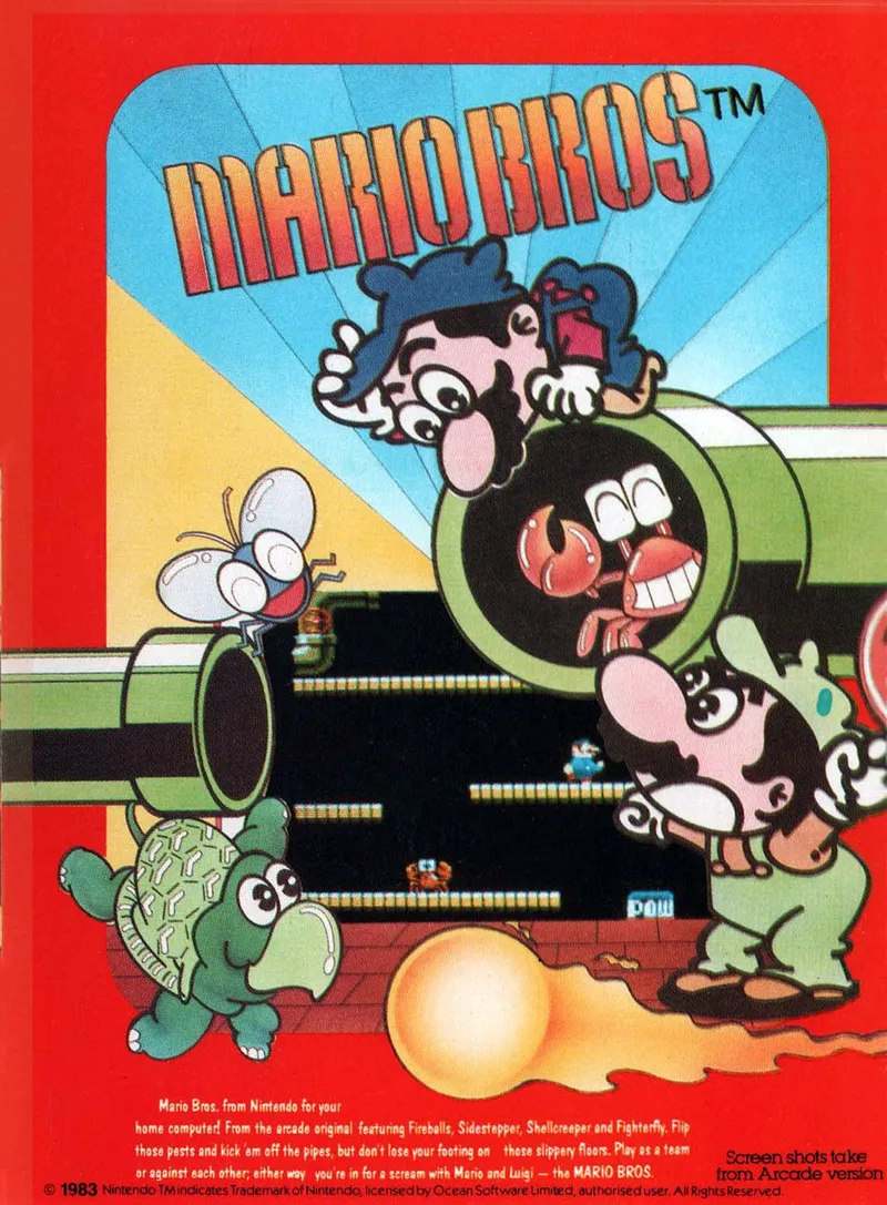 Mario Bros (Ocean) box back