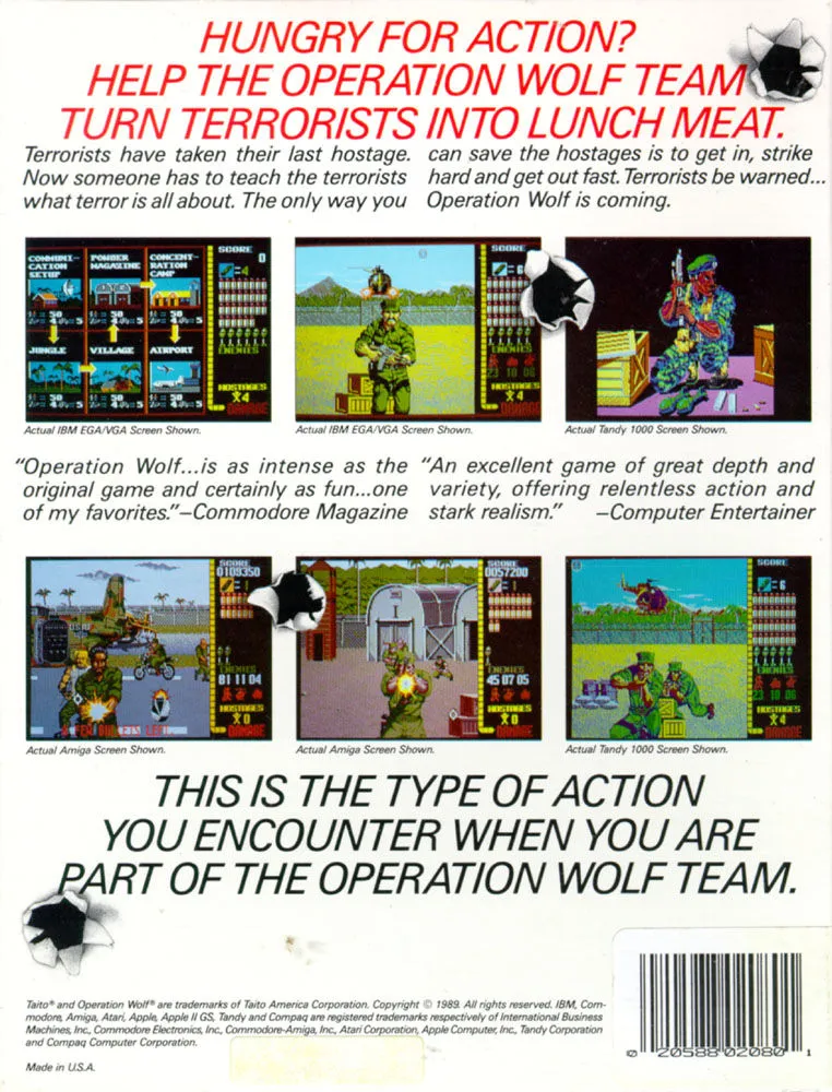 Operation Wolf box back