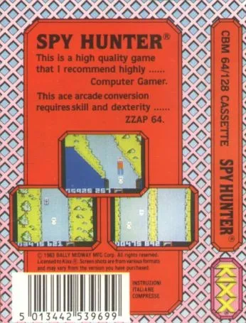 Spy Hunter box back