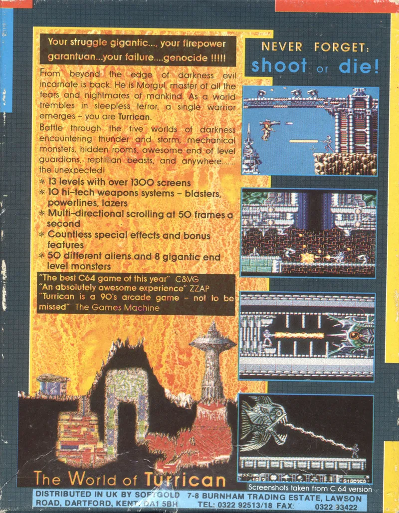 Turrican box back