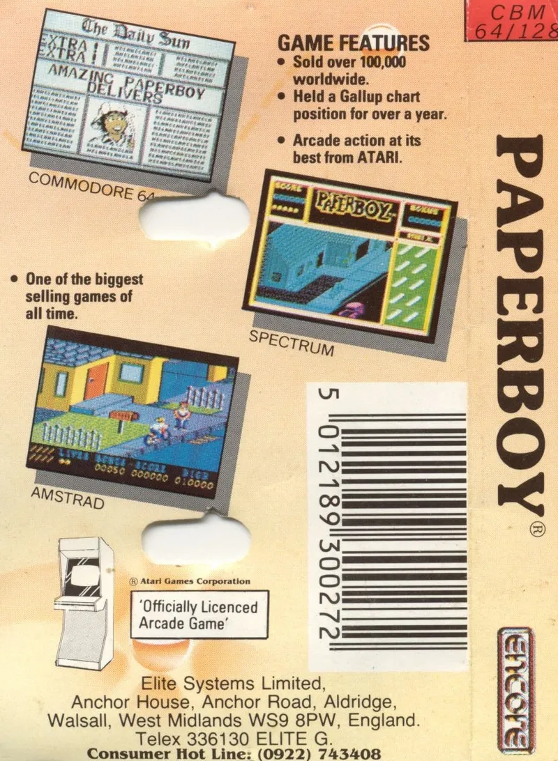 Paperboy box back