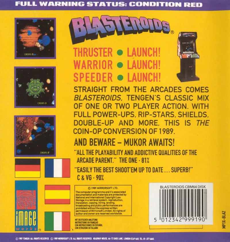 Blasteroids box back