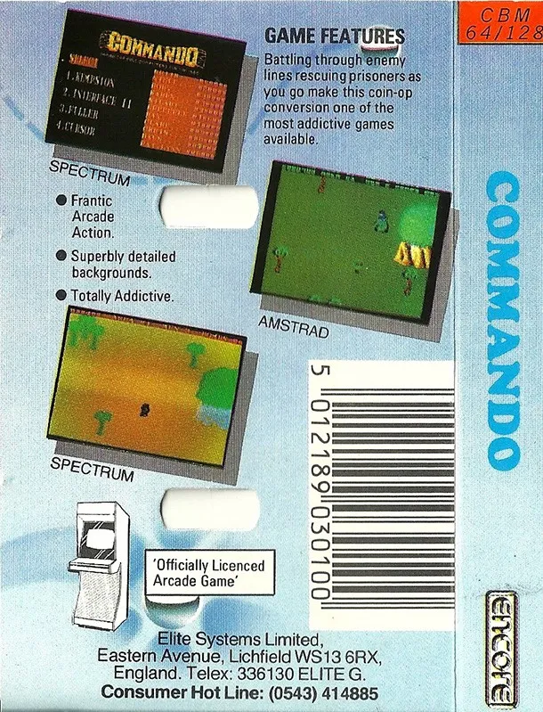 Commando box back