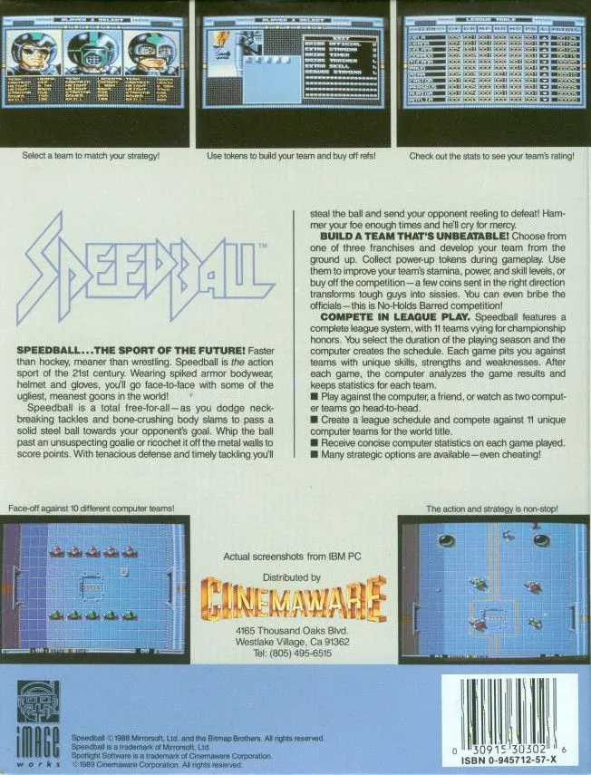 Speedball box back