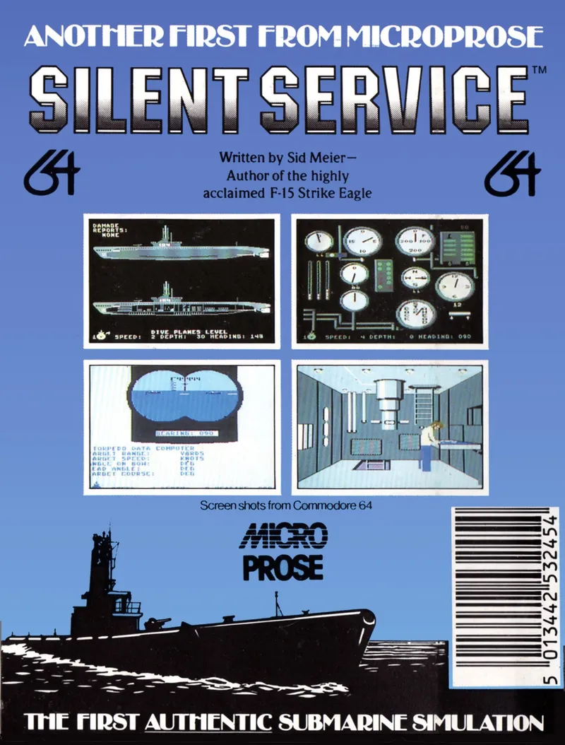 Silent Service: The Submarine Simulation box back