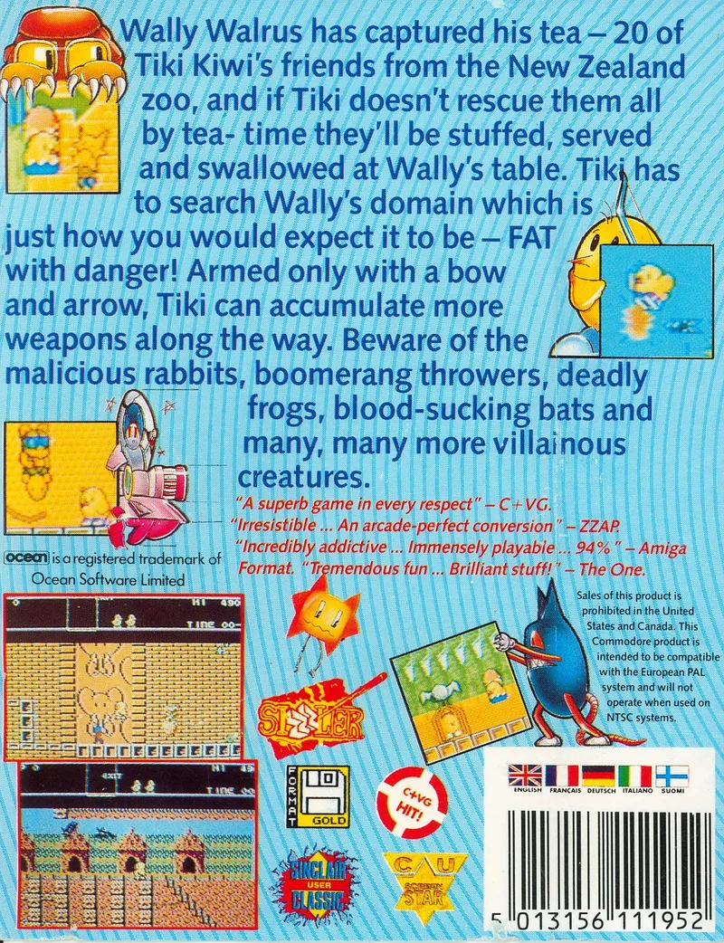 The Newzealand Story box back