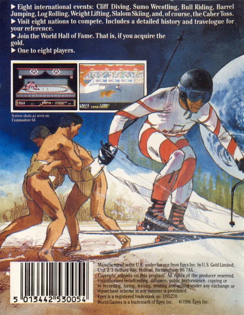 World Games box back