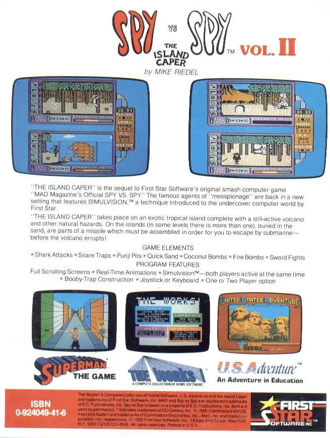 Spy vs Spy: The Island Caper box back