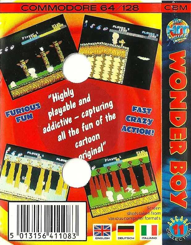 Wonder Boy box back