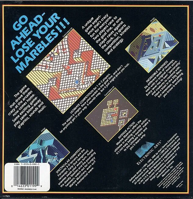 Marble Madness box back