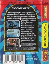 Michael Jackson: Moonwalker box back