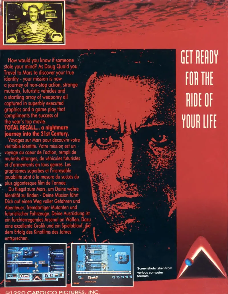 Total Recall box back