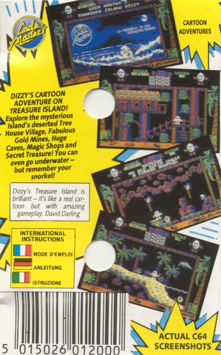 Treasure Island Dizzy box back
