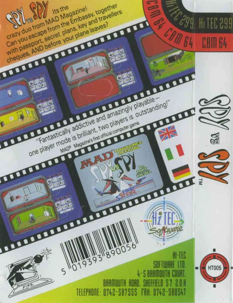 Spy vs Spy box back