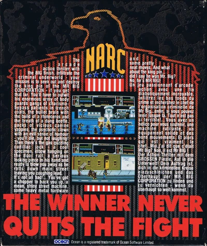 NARC box back