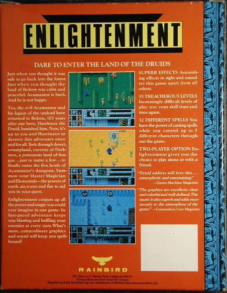 Enlightenment: Druid II box back