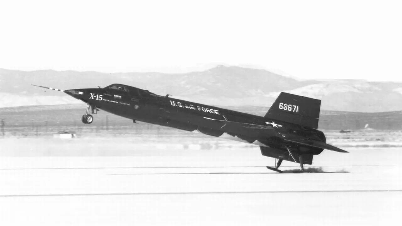 Backdrop artwork for X-15 Alpha Mission