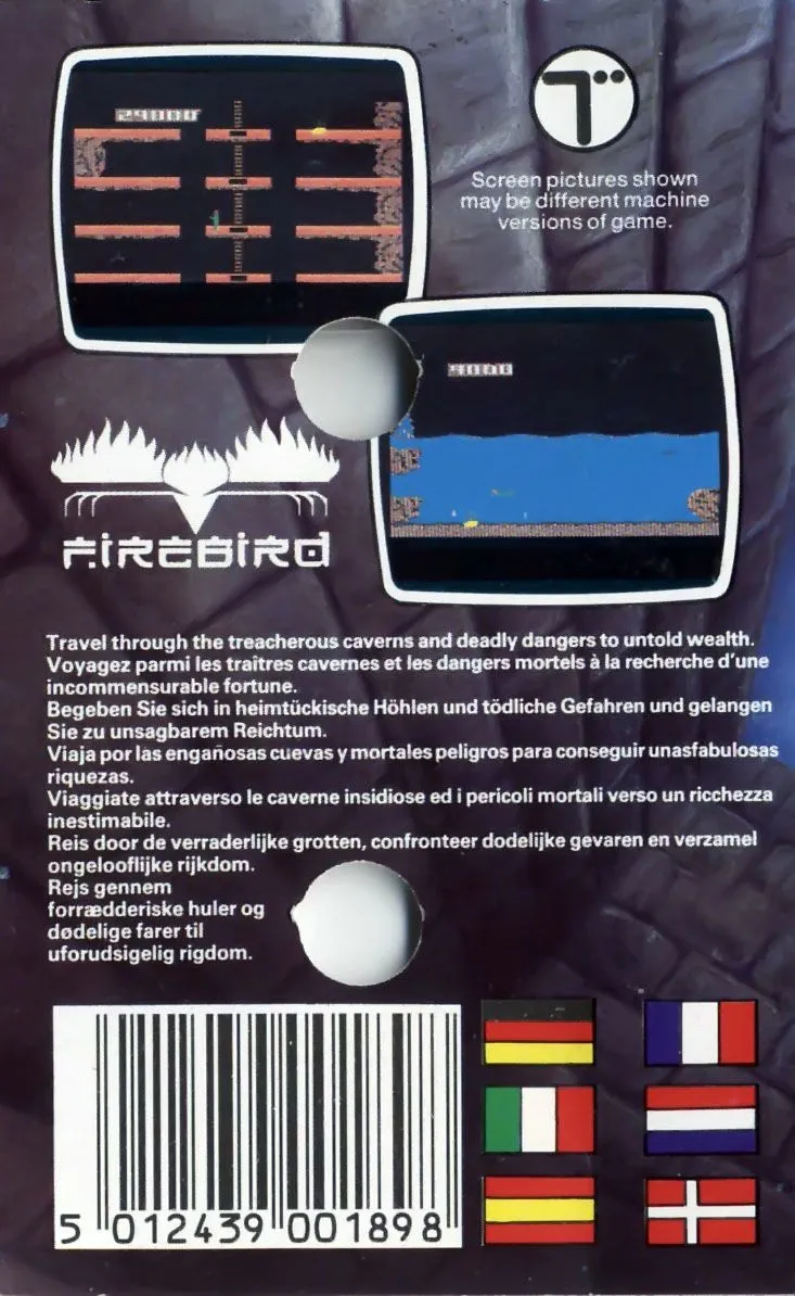 Pitfall II: Lost Caverns box back