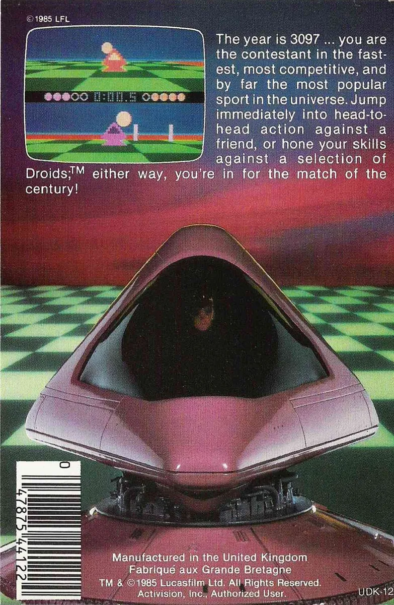 Ballblazer box back