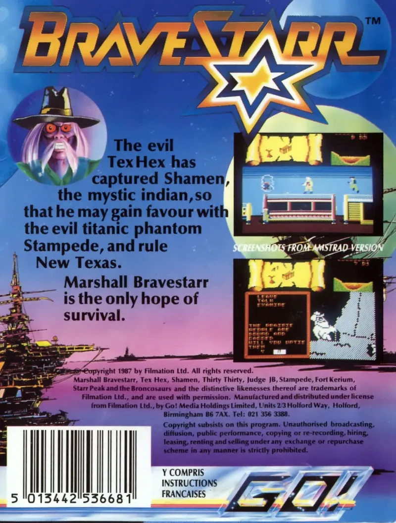 BraveStarr box back