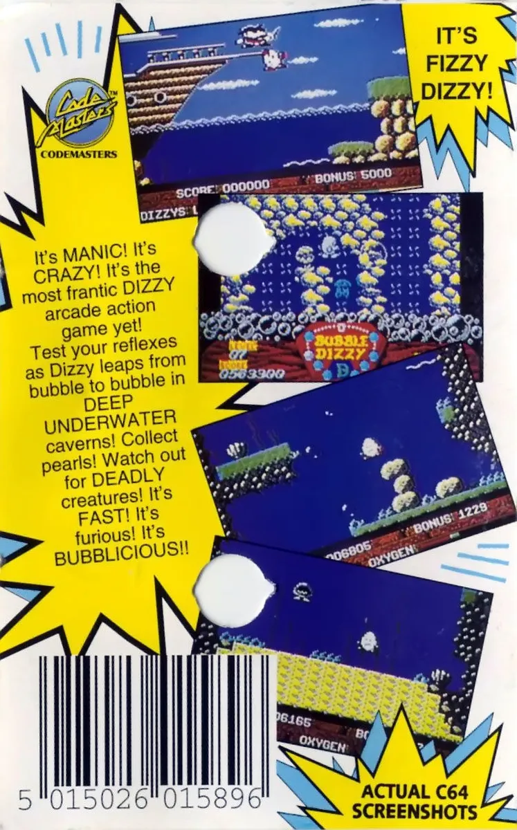 Bubble Dizzy box back