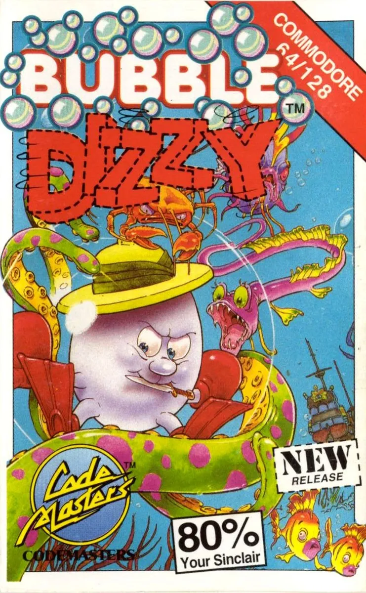 Bubble Dizzy cover art for Commodore 64