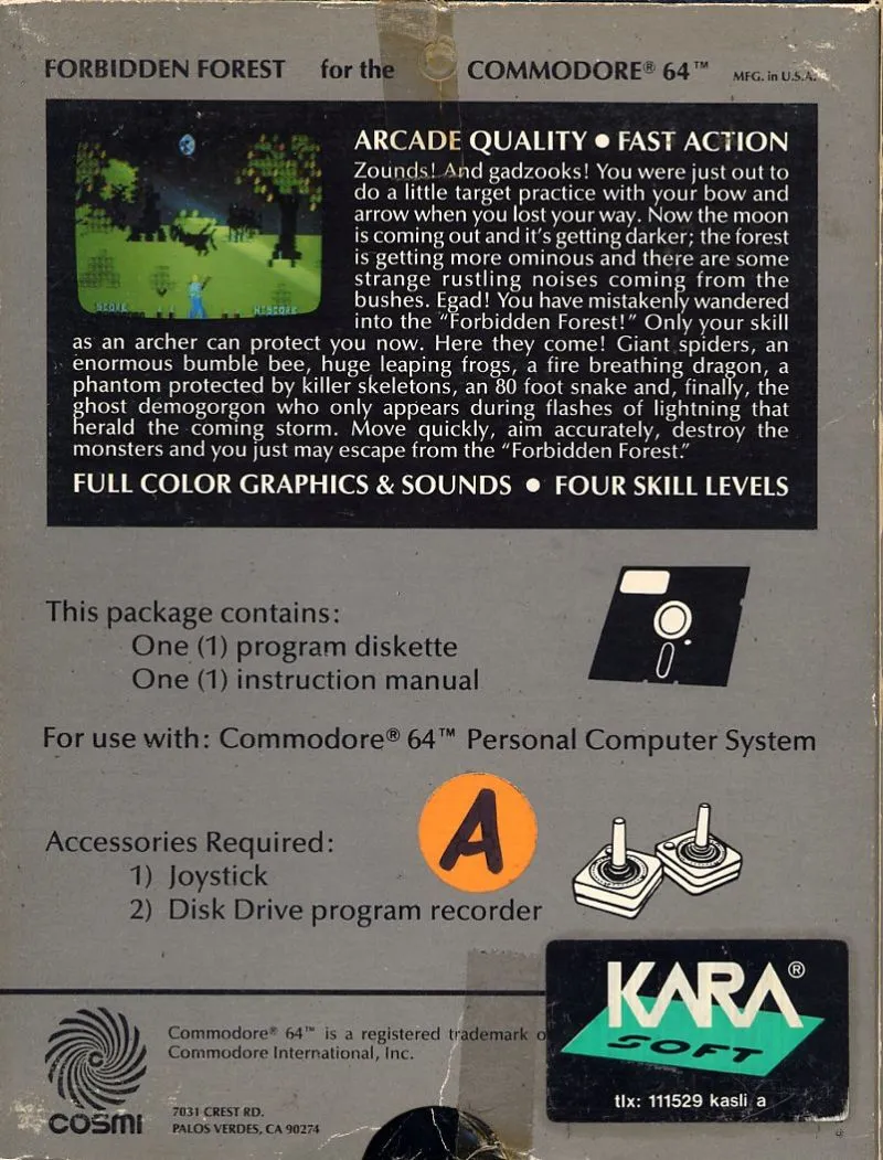 Forbidden Forest box back