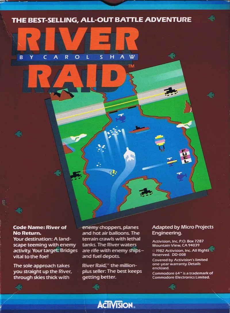River Raid box back