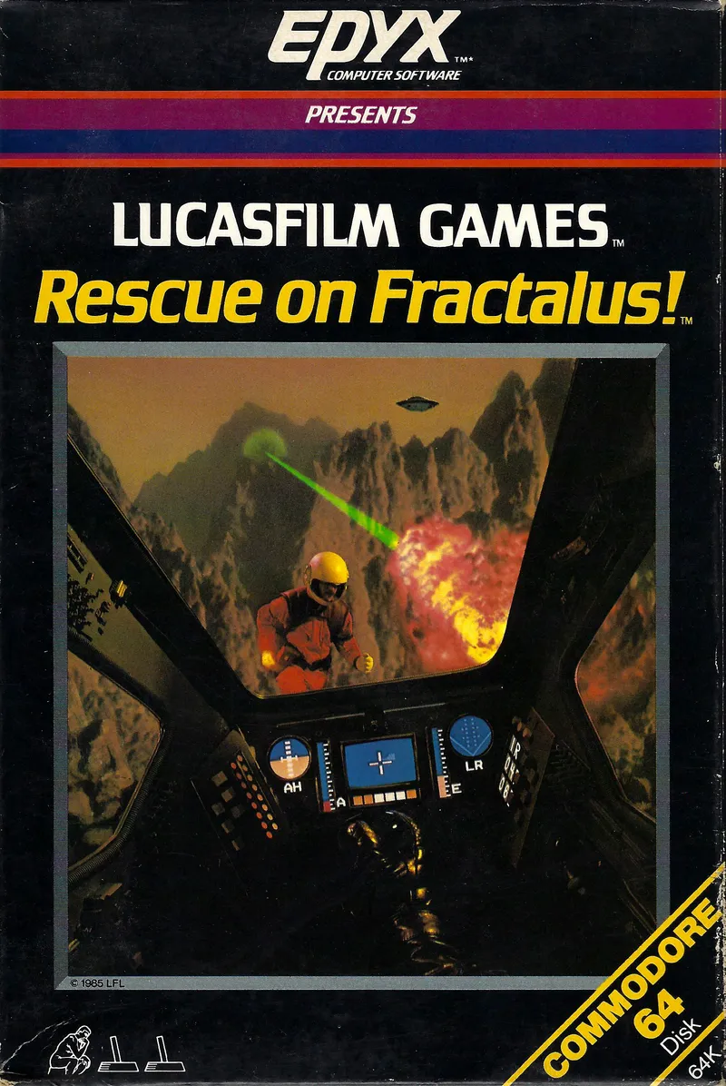 Rescue on Fractalus! box art