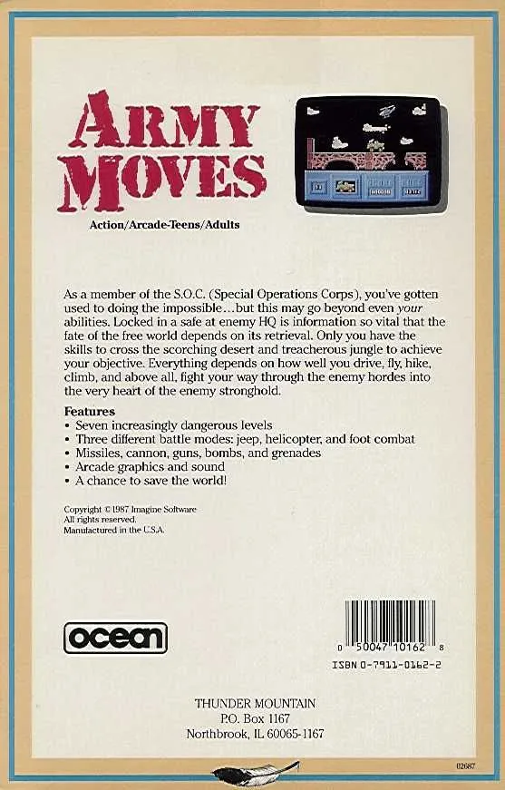 Army Moves box back