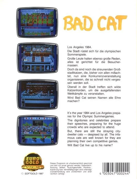 Bad Cat box back