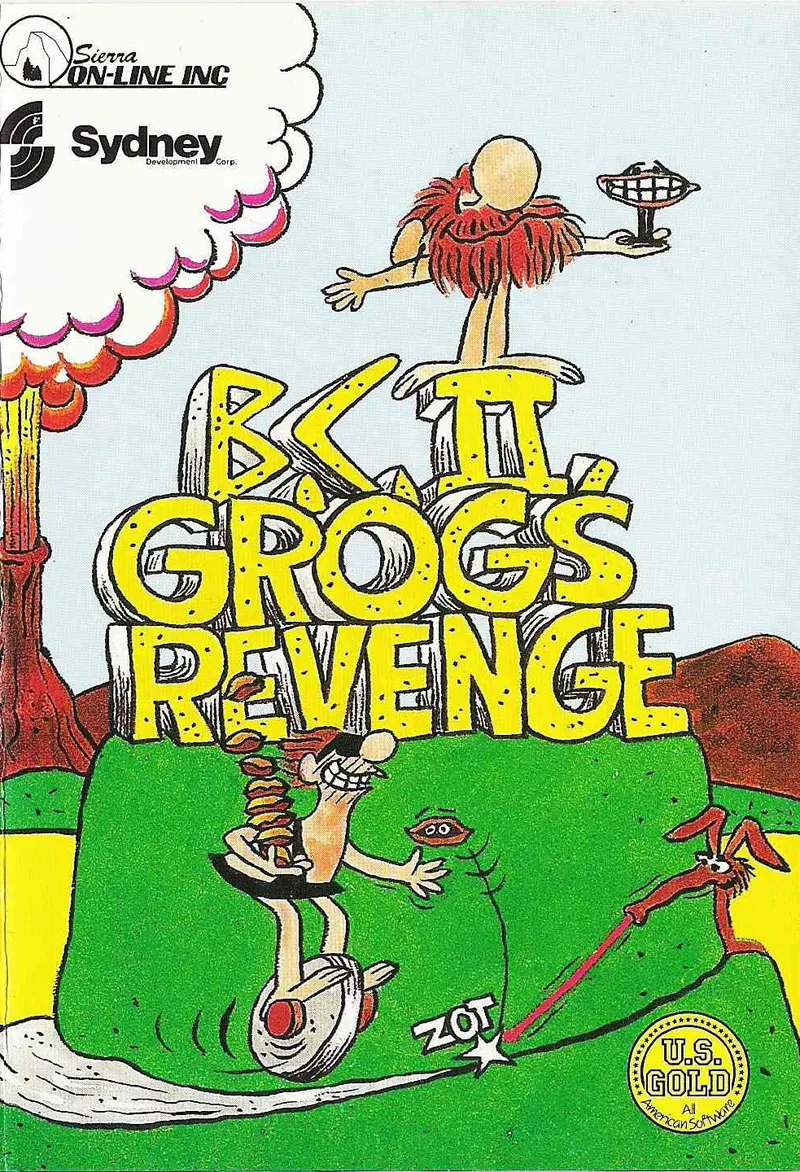 B.C. II: Grog's Revenge cover art for Commodore 64