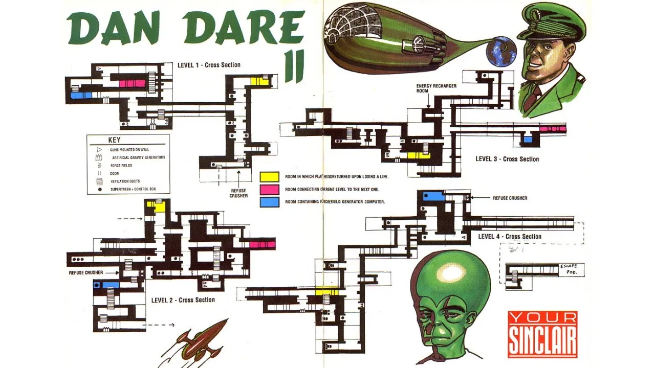 Backdrop artwork for Dan Dare II: Mekon's Revenge