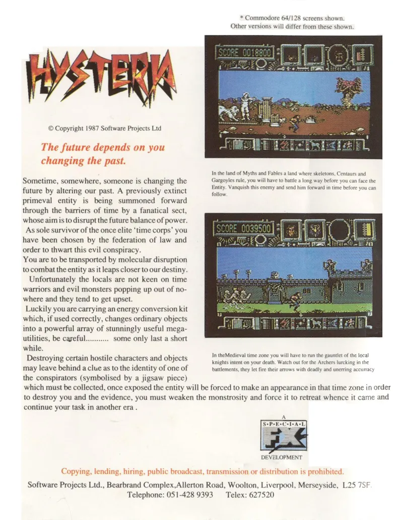 Hysteria box back