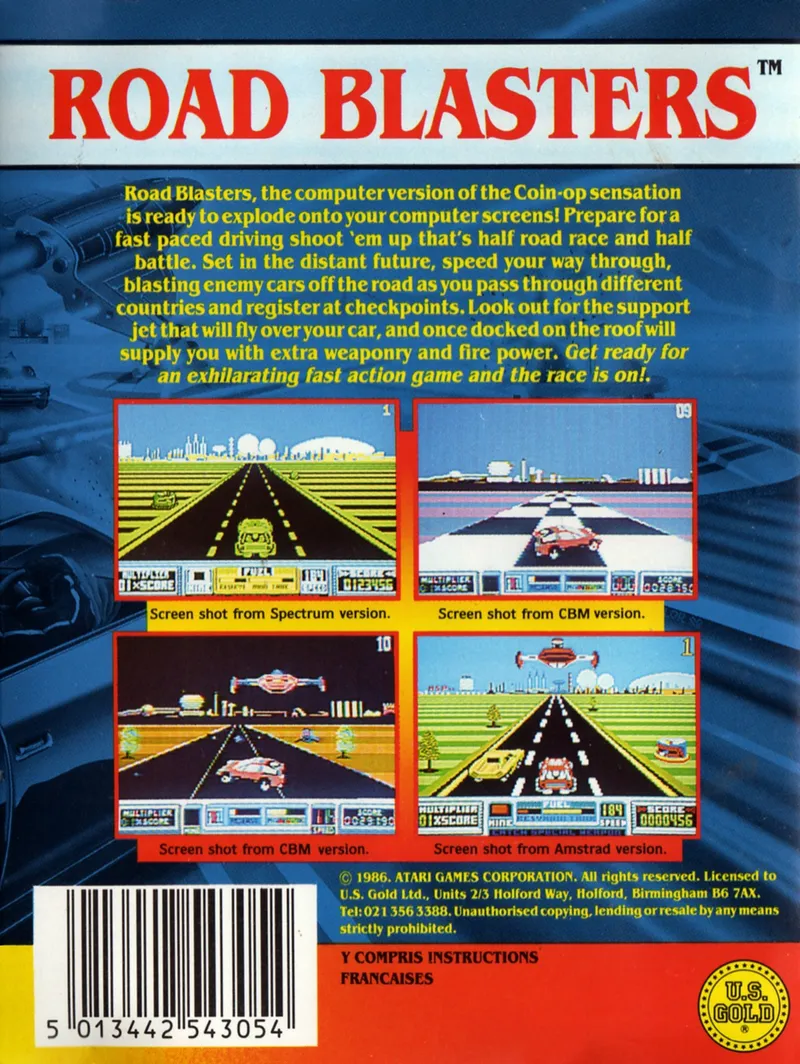 Road Blasters box back