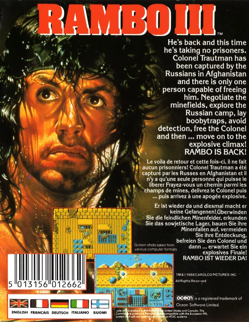 Rambo III box back